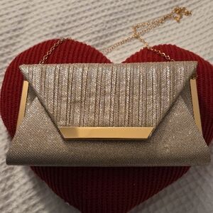 Elegant Gold Evening Clutch